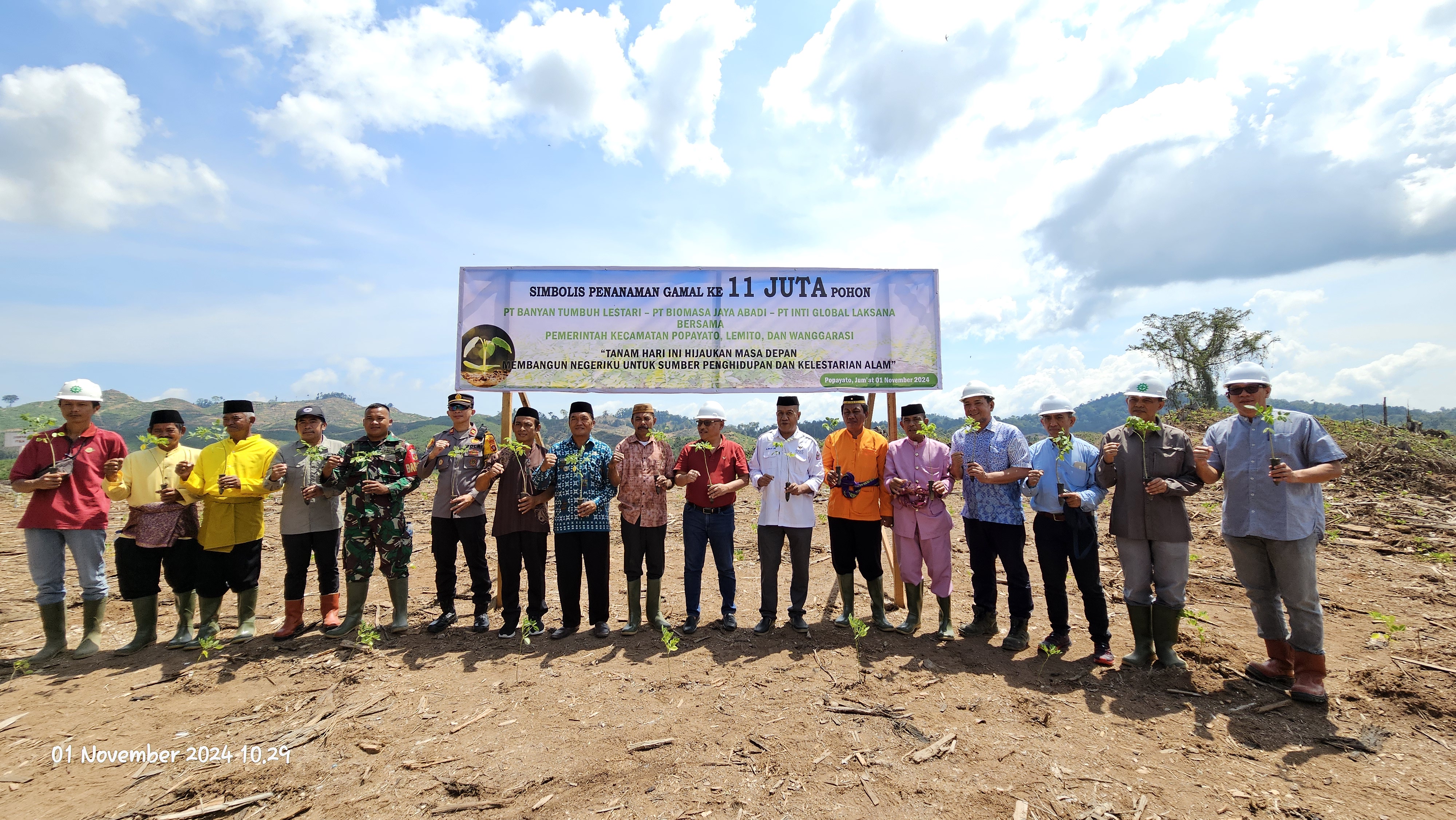 Hijaukan Masa Depan, BJA Group Gelar Penanaman Gamal yang ke-11 Juta Pohon
